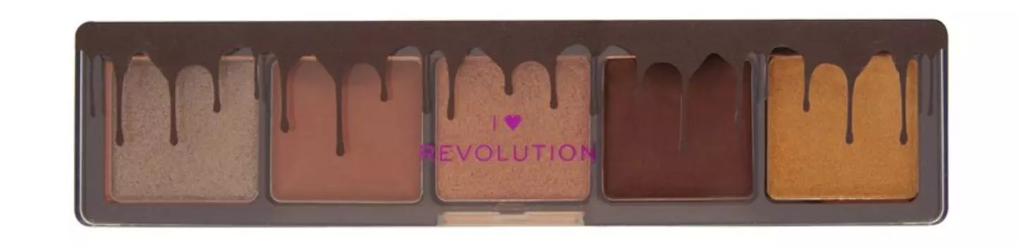 Палетка теней для век I Heart Revolution Mini Chocolate Eyeshadow Palette Milk Chocolate Ganache