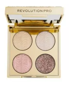 Палетка теней для век Revolution Pro Crystal Eye Quad Eyeshadow Palette: Gold Champagne Crystal