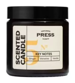 Парфюмированная свеча Press Gurwitz Perfumerie ScentedCandle № 5 Ginger, Vanilla, Verbena