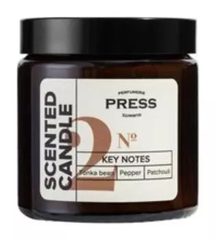 Парфюмированная свеча Press Gurwitz Scented Candle № 2 Tonka Bean, Pepper, Patchouli