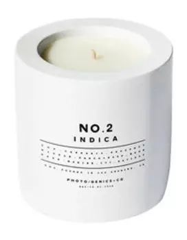 Парфюмированная свеча в керамической вазе Photo/Genics + Co No.2 Indica Concrete Candle