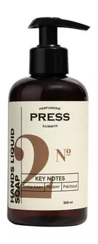 Парфюмированное натуральное жидкое мыло для рук Press Gurwitz Hands Liquid Soap №2 Tonka Bean, Pepper, Patchouli