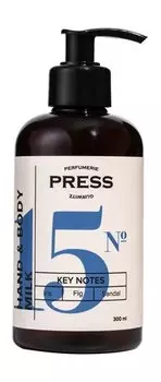 Парфюмированное увлажняющее молочко для тела и рук Press Gurwitz Perfumerie Hand & Body Milk №15 Iris, Fig, Sandal