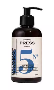 Парфюмированный бессульфатный шампунь для восстановления волос Press Gurwitz Shampoo№ 15 Iris, Fig, Sandal