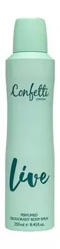 Парфюмированный дезодорант-спрей для тела Confetti London Pastel Live Perfumed Deodorant Body Spray