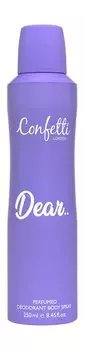 Парфюмированный дезодорант-спрей для тела Confetti London Pastel Dear Perfumed Deodorant Body Spray