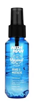 Парфюмированный спрей для волос и бороды со свежим ароматом Nishman Beard & Mustache Parfumed Spray Genius