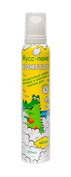 Пена для купания и мытья рук Kidmetics Мусс-пена Желтая