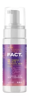 Пенка для лица с AHA и BHA кислотами Art&Fact. Cleansing Skin Face Foam AHA Complex BHA Acid