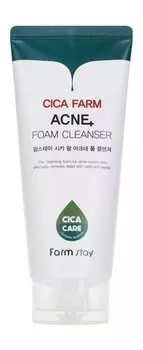 Пенка для проблемной кожи лица с экстрактом центеллы азиатской FarmStay Cica Farm Acne Foam Cleanser