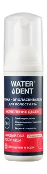 Пенка-ополаскиватель для полости рта со вкусом сочного яблока Waterdent Укрепление десен Пенка-ополаскиватель для полости рта 3 в 1