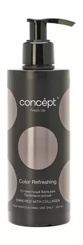 Пепельно-русый оттеночный бальзам с коллагеном Concept Fresh Up Light Ash Brown Color Refreshing Hair Balm