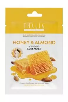 Питательная глиняная маска для лица с медом и миндалем Thalia Natural Beauty Honey & Almond Nourishing Clay Mask