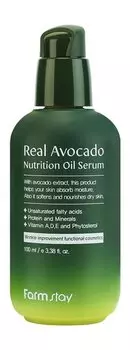 Питательная сыворотка для лица с маслом авокадо FarmStay Real Avocado Nutrition Oil Serum