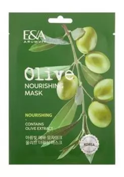 Питательная тканевая маска для кожи лица с экстрактом оливы Eva Mosaic Arumvit E&A Olive Nourishing Mask