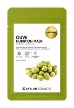 Питательная тканевая маска для лица с оливой JayJun Olive Nutrition Mask
