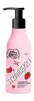 Питательное молочко для тела с экстрактом клубники MonoLove Bio Strawberry Nourishing Body Milk
