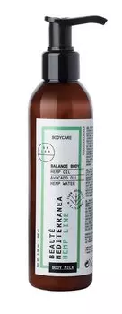 Питательное молочко для тела с комплексом масел и ниацинамидом Beaute Mediterranea Hemp Line Bodycare Balance Body Milk