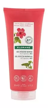 Питательный гель для душа с ароматом гибискуса Klorane Nourishing Shower Gel Fleur d’Hibiscus