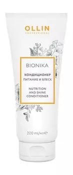 Питательный кондиционер для блеска волос Ollin Professional Bionika Nutrition And Shine Conditioner
