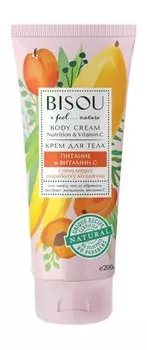 Питательный крем для тела с витамином C и соком манго Bisou I Feel Nature Nutrition and Vitamin C Body Cream