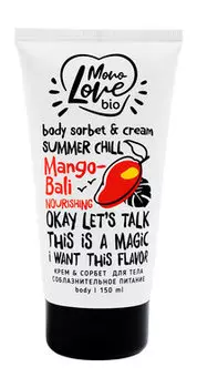 Питательный крем-сорбет для тела с ароматом манго MonoLove Bio Mango-Bali Nourishing Body Sorbet & Cream