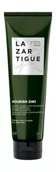 Питательный шампунь-крем для волос 2-в-1 с маслами ши и бабассу Lazartigue Nourish 2 in1 High Nutrition Low Shampoo