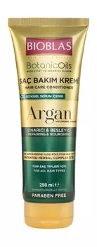 Питательный увлажняющий кондиционер для волос с аргановым маслом Bioblas Botanic Oils Argan Oil Cream Conditioner