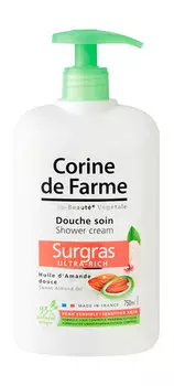 Питающий гель для душа на основе масла миндаля Corine de Farme Shoer Cream Sweet Almont Oil