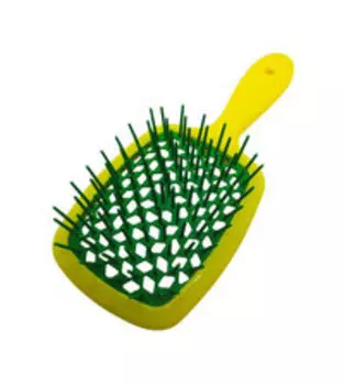 Пластиковая щетка для волос Janeke SuperbrushThe Original Italian Patent Yellow