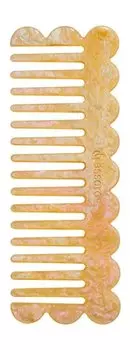 Плоский гребень для волос Assoro Гребень для волос Желтый кварц