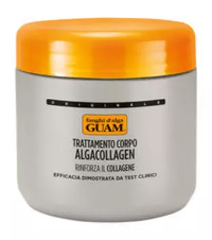 Подтягивающая маска-обертывание для тела с зеленой глиной и водорослями Guam Fanghi D’alga Algacollagen Trattamento Corpo