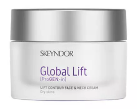 Подтягивающий крем для сухой кожи лица и шеи Skeyndor Global Lift Сontour Face and Neck Cream Dry Skin