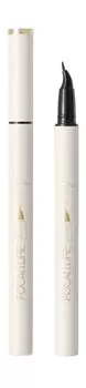 Подводка-фломастер с изогнутым аппликатором Focallure Lasting Waterproof Liquid Eyeliner Elbow