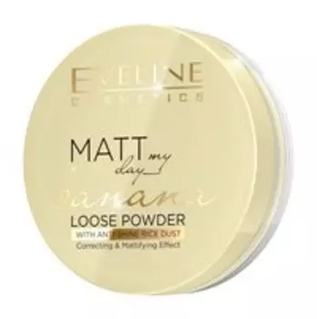 Полупрозрачная матирующая банановая пудра Eveline Matt My Day Loose Powder Banana