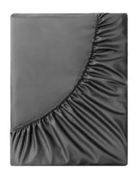 Простыня с серебряными нитями на резинке Soft Silver Diamond Серый космос Простыня на резинке