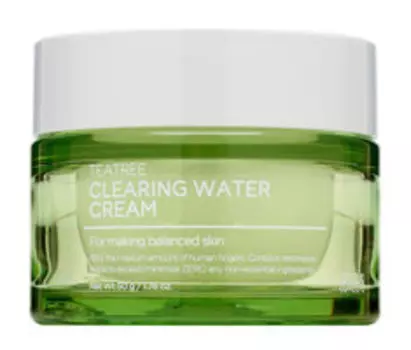 Противовоспалительный крем с экстрактом чайного дерева Tenzero Tea Tree Clearing Water Cream
