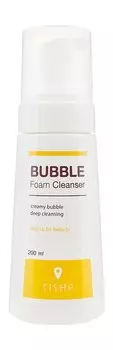 Пузырьковая пенка для проблемной и чувствительной кожи с комплексом кислот Tisha Bubble Foam Cleanser