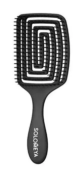 Расческа для сухих и влажных волос c ароматом винограда Solomeya Wet Detangler Brush Paddle Grape