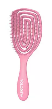 Расческа для сухих и влажных волос с ароматом клубники Solomeya Wet Detangler Brush Oval Strawberry
