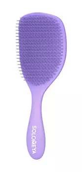Расческа для сухих и влажных волос с ароматом лаванды Solomeya Wet Detangler Brush Cushion Lavender