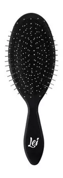Расческа для волос с металлическими зубцами Lei Расческа массажная Пластиковая Черный