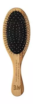 Расческа для волос с пластиковыми зубцами Lei Расческа массажная Дерево-черный