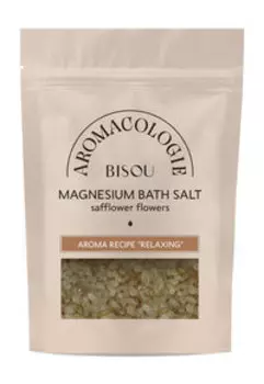 Расслабляющая магниевая соль для ванны с цветками сафлора Bisou Aromacologie Relaxing Safflower Magnesium Bath Salt