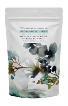 Расслабляющая соль для ванны с маслами чайного дерева и лимонного мирта Empire Australia Australian Art Series Teatree & Lemon Myrtle Relaxing Bath Salts