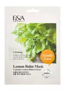 Расслабляющая тканевая маска для кожи лица с экстрактами лимона и мелиссы Eva Mosaic Arumvit E&A Gentle Care Lemon Balm Mask