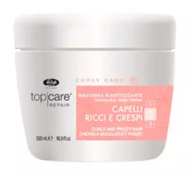 Разглаживающая маска для вьющихся и непослушных волос Lisap Milano Тор Care Repair Elasticising Mask Curly and Frizzy Hair