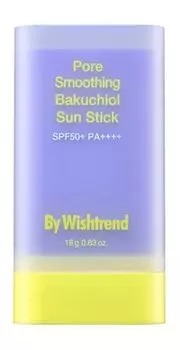 Разглаживающий солнцезащитный стик для тела с бакучиолом By Wishtrend Pore Smoothing Bakuchiol Sun Stick SPF 50+ PA++++