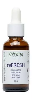 Регенерирующая сыворотка для жирной, проблемной и зрелой кожи с молочной кислотой Levrana reFresh Regenerating Facial Serum
