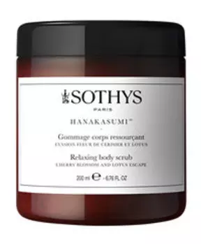 Релаксирующий скраб для тела с цветками вишни и лотоса Sothys Relaxing Body Scrub
